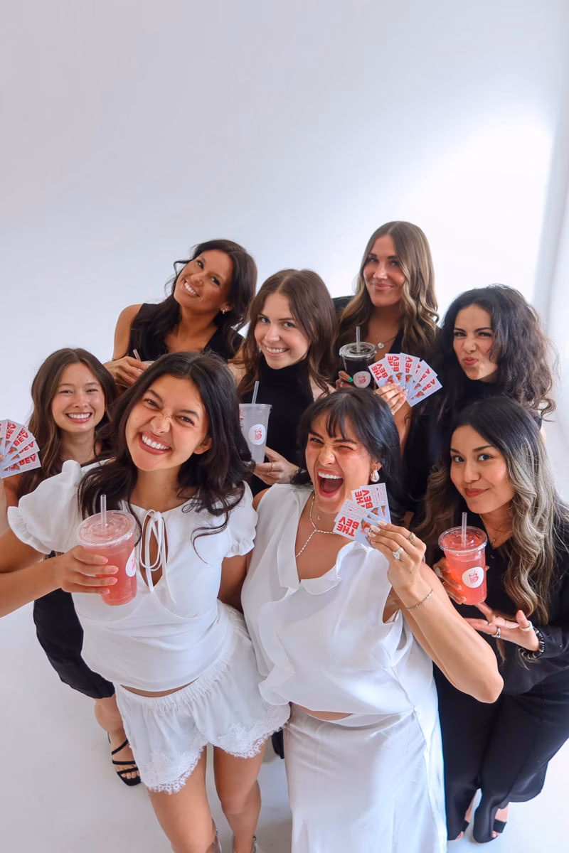 The Bev mobile beverage cart set up at a Utah County event